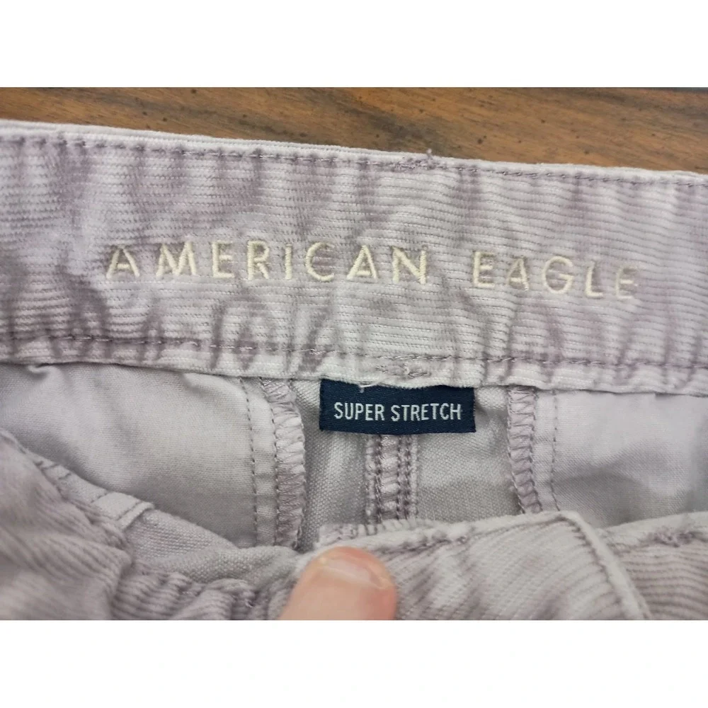 American eagle high waisted corduroy lilac purple‎ mini summer spring skirt 6